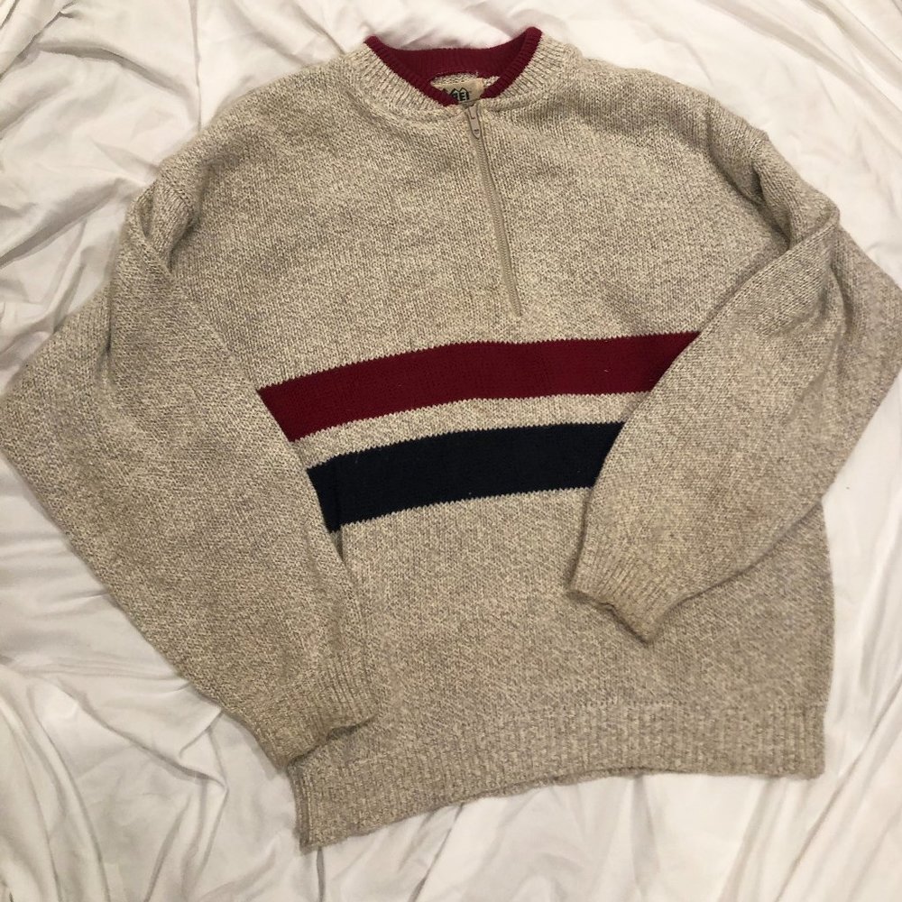 Vintage REI Half Zip Knit Jumper Sweater